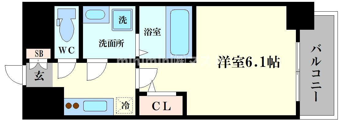 エスリード大阪リエートの間取り