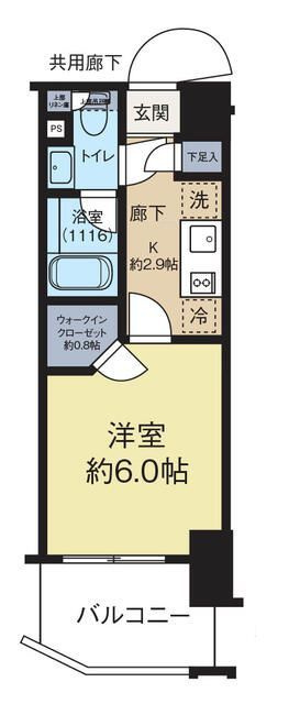 パークリュクス門前仲町ｍｏｎｏの間取り|間取りです。
