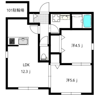 【間取り】 | Villa Tasso 桜木町