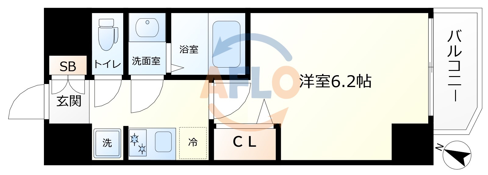 プレサンス大阪ゲートシティの間取り|プレサンス大阪ゲートシティ　間取り
