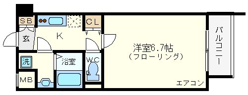 エクスクルーシブレジデンス西九条の間取り