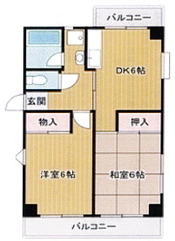 白い小さなＭａｎｓｉｏｎ六甲の間取り