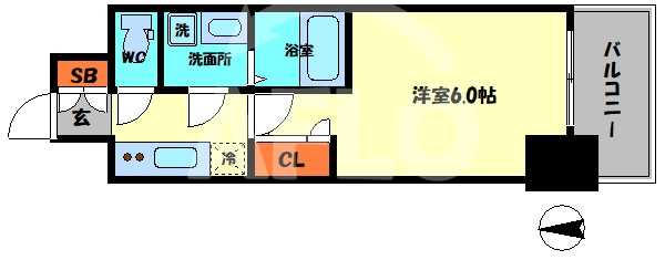 エスリードレジデンス本町パークフロントの間取り|エスリードレジデンス本町パークフロント　間取り