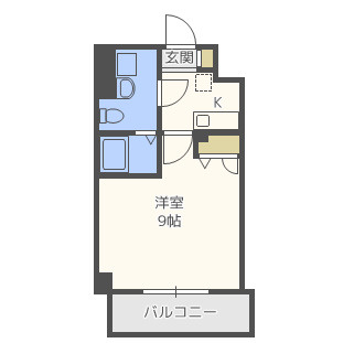 エスリード福島駅前第2の間取り|エスリード福島駅前第2　開放感のある間取り