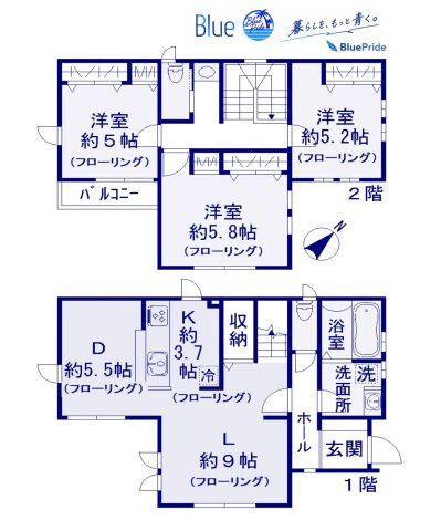 【間取り】 | 片瀬海岸３丁目戸建