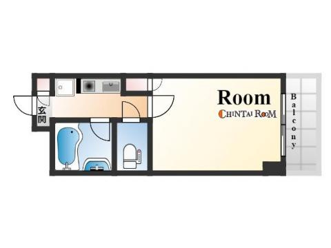 神戸市東灘区御影塚町２丁目の賃貸マンションの間取り