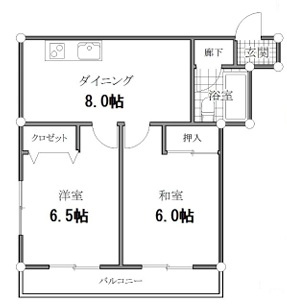 神戸市中央区籠池通７丁目の賃貸マンションの間取り