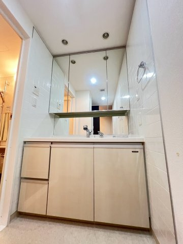 西宮市両度町の賃貸マンションの洗面所