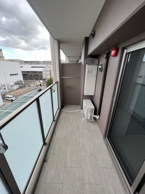 西宮市芦原町の賃貸マンションのバルコニー
