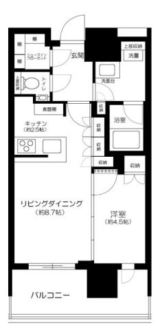 リビオタワー品川の間取り