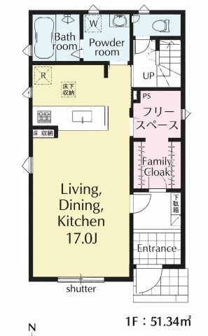 飯能双柳第１期　２号棟の間取り