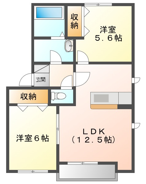 ファミール　Ｂの間取り