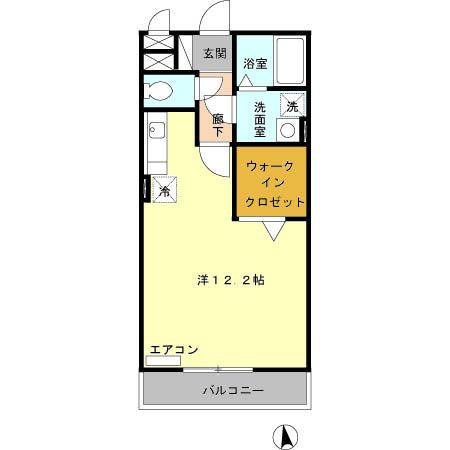 スカイヒル横濱六ッ川　A棟の間取り