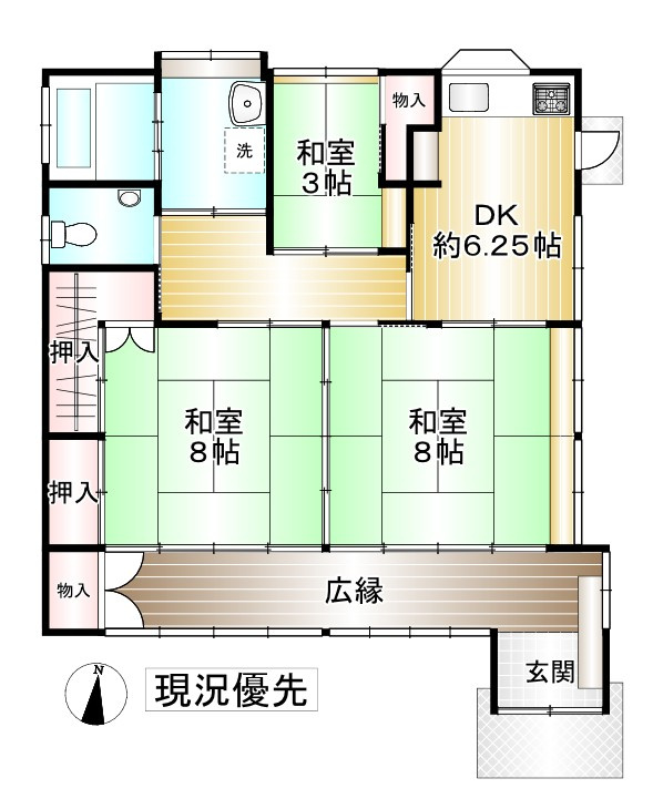 篠ノ井布施五明中古住宅の間取り