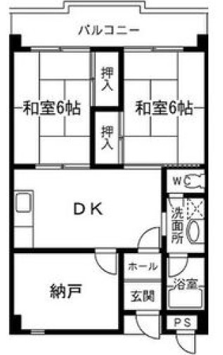 恒信ハイツの間取り