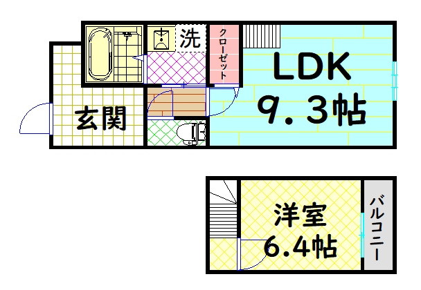 【間取り】 | フジパレススリーハーブズ中百舌鳥町1丁