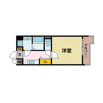 【間取り】 | スカイコート博多駅前第２