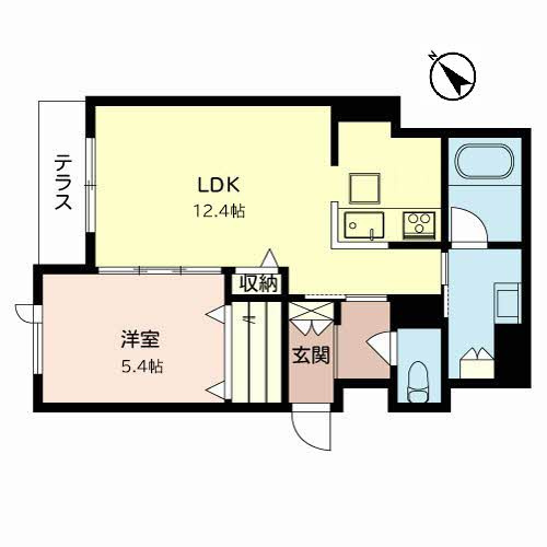 シャーメゾントトローズの間取り