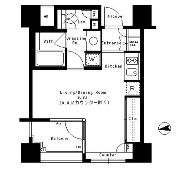【間取り】 | パークアクシス神楽坂ステージ