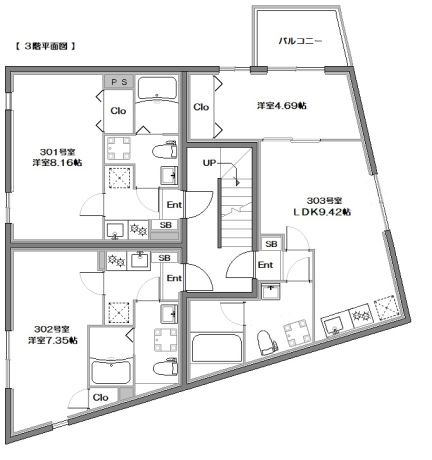 アーバンステージ中落合の間取り