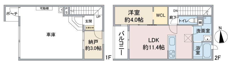 (仮称)Ｇ＋COLOR梅が丘5丁目の間取り