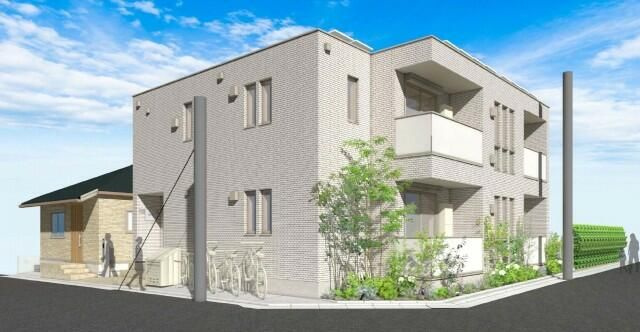 ラララ　テラスの外観パース|落ち着いた雰囲気の外観です
