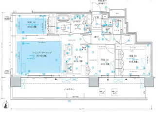 【間取り】 | シティタワー札幌すすきの | 【間取り】22階・南西角部屋で眺望・通風良好◎納戸完備で収納充実！