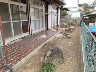 田部貸家の庭