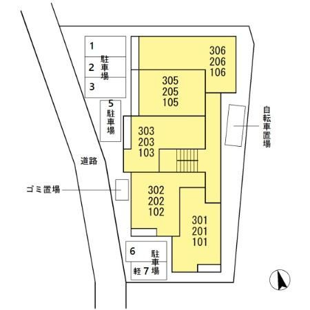 エポラール東別院の区画図