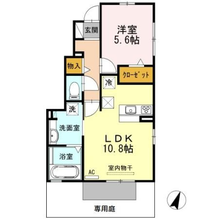 カメリア　Ｂ棟の間取り