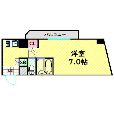 【間取り】 | ドミール堺筋本町