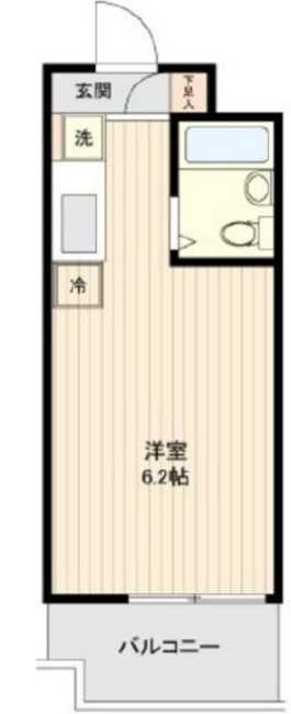 ユーコート上馬　駅近　オートロック　高層階　眺望良好の間取り