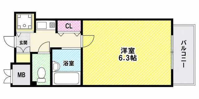 【間取り】 | プレサンス難波WEST