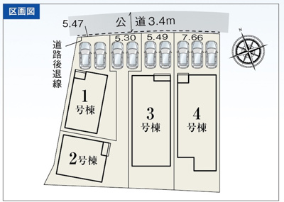 【区画図】 | 駿東郡小山町須走 6期 新築一戸建て 4号棟 | 4号棟の区画図です