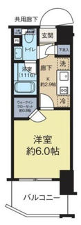 【間取り】 | パークリュクス門前仲町ｍｏｎｏ | 間取りです。