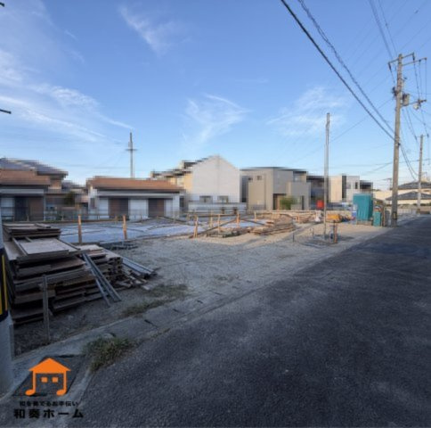 クレイドルガーデン鳴門市撫養町黒崎第1の前面道路含む現地写真
