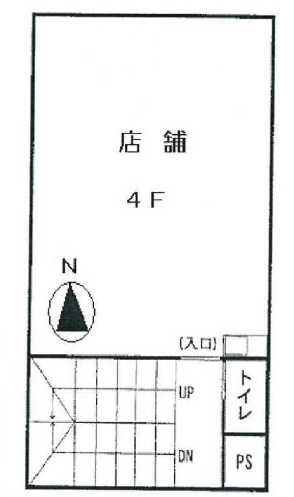 大阪市中央区西心斎橋１丁目の店舗事務所の区画図
