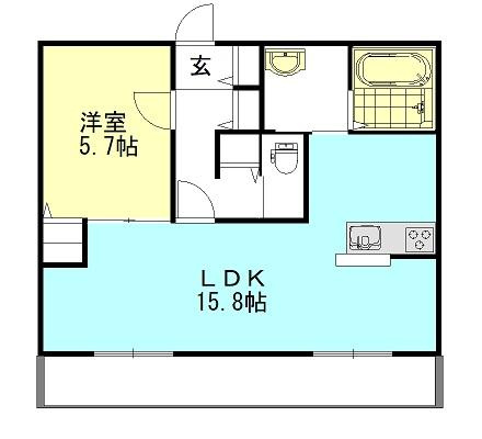 Calm Hills 5番館の間取り