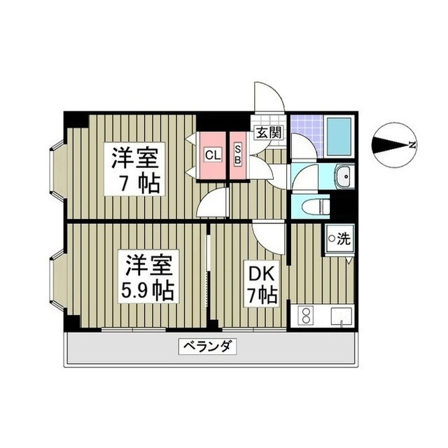 ワコーレエレガンス西新井の間取り