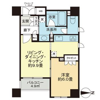 アップルパレス丸の内の間取り