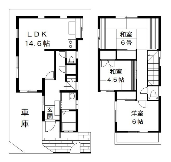 【間取り】 | くぬぎ山一戸建貸家
