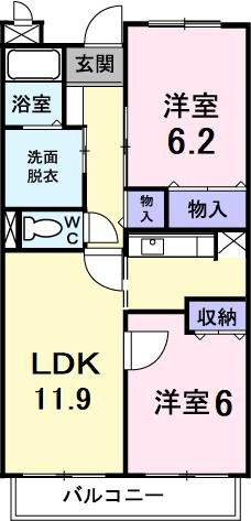 ラフィーネ美術館前の間取り