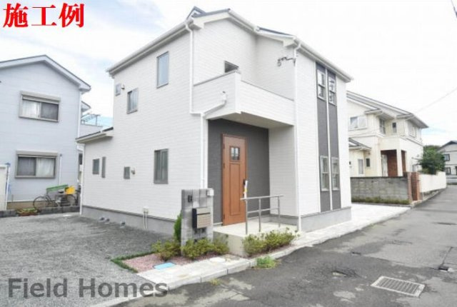 南区新戸新築戸建て　1号棟の外観|外観施工例