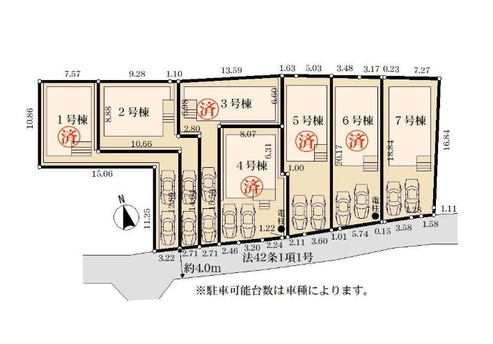 厚木市金田新築戸建て　4期2号棟の区画図|区画図「厚木市金田新築戸建て」