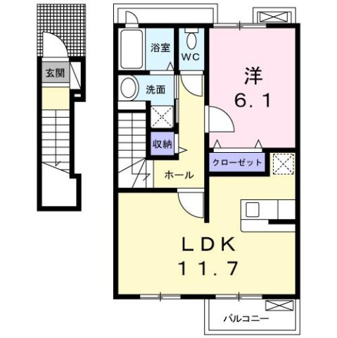 【間取り】 | アルワクトＣ