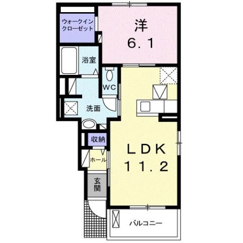 【間取り】 | ビオーラ長田　Ｂ