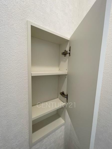 クレイドルガーデン前橋市青柳町第２８　４号棟のトイレ|収納スペース