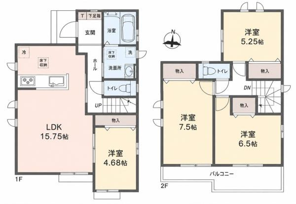 横浜市保土ケ谷区境木本町の新築一戸建の間取り|ゆとりのある4LDKの新築戸建です！
お気軽にお問い合わせください。