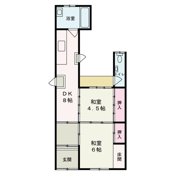 和歌山市和歌浦東1丁目　中古戸建の間取り