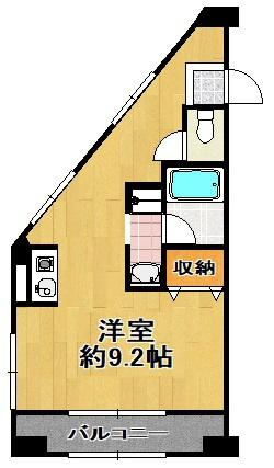 大正祐伸ビルの間取り|★角部屋のため明るいです★